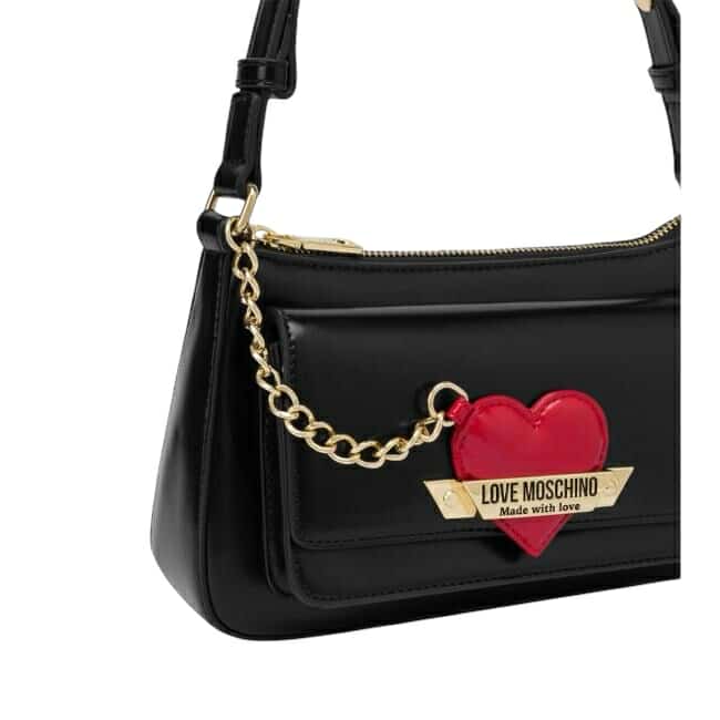 Borsa Love Moschino JC4140 a spalla in nappa cuore ciondolo rosso