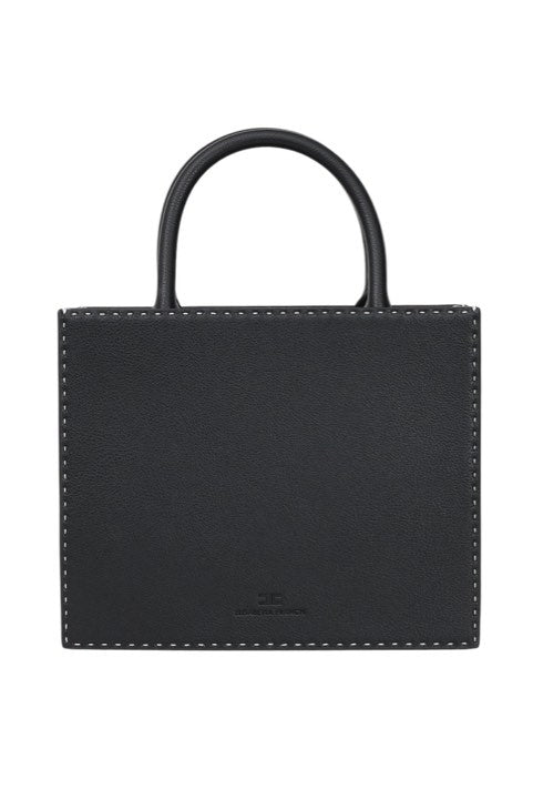 Borsa Elisabetta Franchi BS08A51E2 Tote piccola con impunture a contrasto