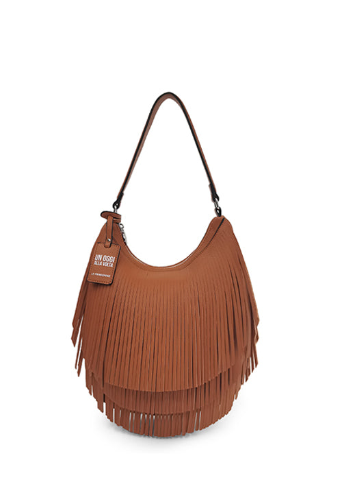 Borsa Le Pandorine Fringe Mini oggi sacca a spalla media