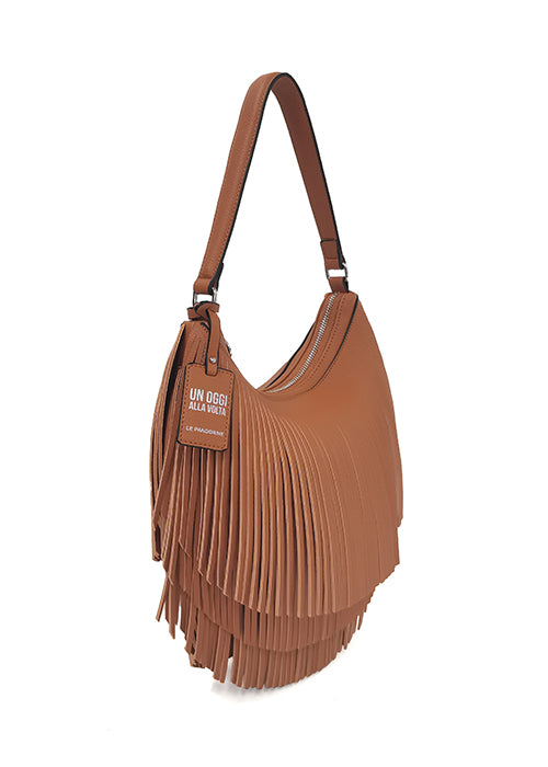 Borsa Le Pandorine Fringe Mini oggi sacca a spalla media