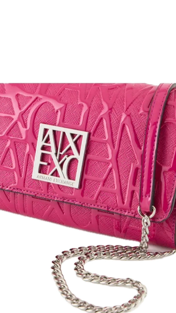 Borsa Armani Exchange 948481 CC794 Pochette Vernice  Logata Spakling