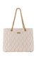 Borsa Elisabetta Franchi BS64A47E2 Shopper in tessuto embossed con manici in catena