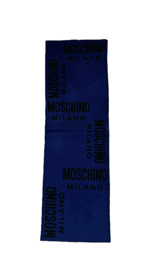 Sciarpa Moschino 50055 M5801 Uomo in lana fantasia logo