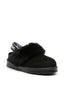 Scarpe Slippers Love Moschino JA10513 Scamosciate con pelo nere