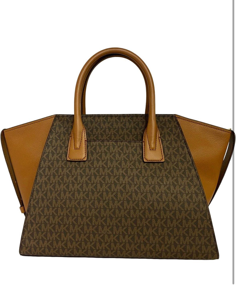 Borsa Michael Kors Avril LG TZ Satchel Brown