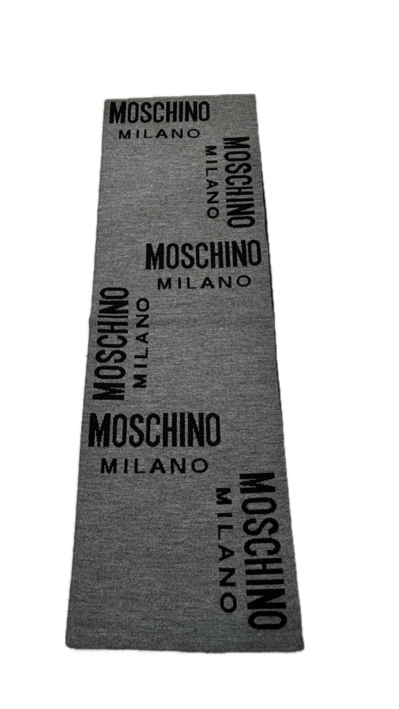 Sciarpa Moschino 50055 M5801 Uomo in lana fantasia logo