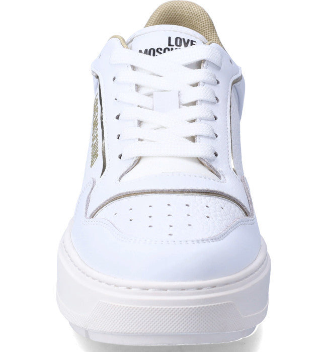 Sneaker Love Moschino JA15144 Bold Bianche e oro