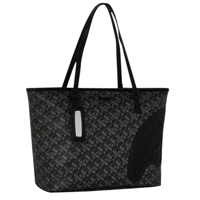 Borsa Sprayground a spalla Tote Classic 3DSG Blackout Limited Edition