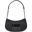 Borsa Love Moschino JC4256 Hobo Bag a spalla PU GRS nera logo lettering sfumato