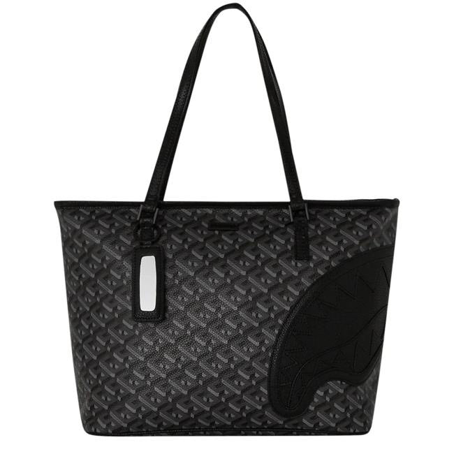 Borsa Sprayground a spalla Tote Classic 3DSG Blackout Limited Edition