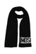 Sciarpa Moschino Unisex 50184 M5541 monocolore con logo maxi centrale