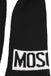 Sciarpa Moschino Unisex 50184 M5541 monocolore con logo maxi centrale