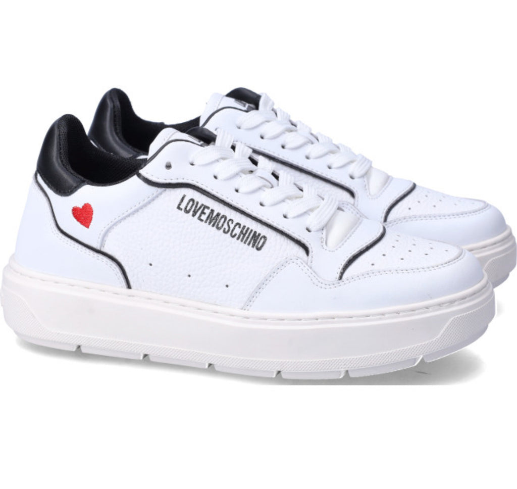 Sneaker Love Moschino JA15144 Bold Bianche e nere