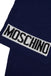 Sciarpa Moschino Unisex 50184 M5541 monocolore con logo maxi centrale