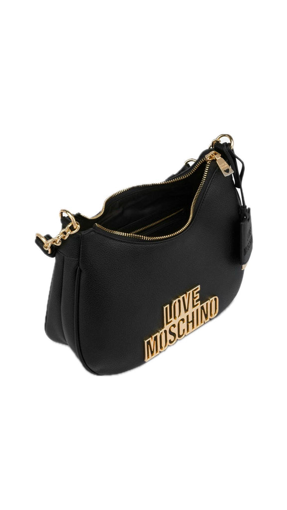 Borsa Love Moschino JC4335 Hobo Bag a spalla nera logo lettering