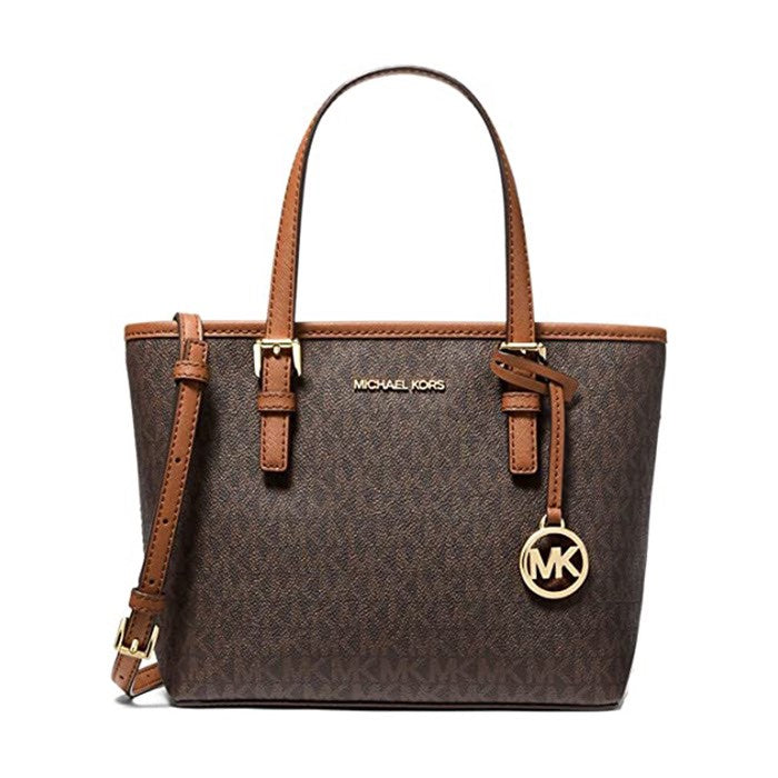 Borsa Michael Kors Jet Set Travel XS Cryl Conv Tz Tote Brown