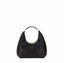 Borsa Elisabetta Franchi BS89A47E2 hobo in tessuto jacquard nera