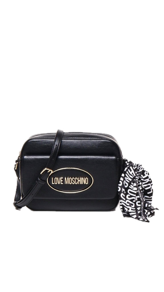 Borsa Love Moschino JC4036 Tracolla camera bag nero spazzolato