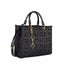 Borsa Elisabetta Franchi BS59A47E2 Shopper in tessuto jacquard con charms nero