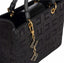 Borsa Elisabetta Franchi BS59A47E2 Shopper in tessuto jacquard con charms nero