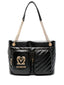 Borsa Love Moschino JC4322 a spalla Pu Quilted Obliquo Nero