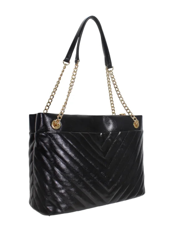 Borsa Love Moschino JC4322 a spalla Pu Quilted Obliquo Nero