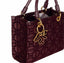 Borsa Elisabetta Franchi BS58A47E2 Shopper Media in tessuto flock con charms