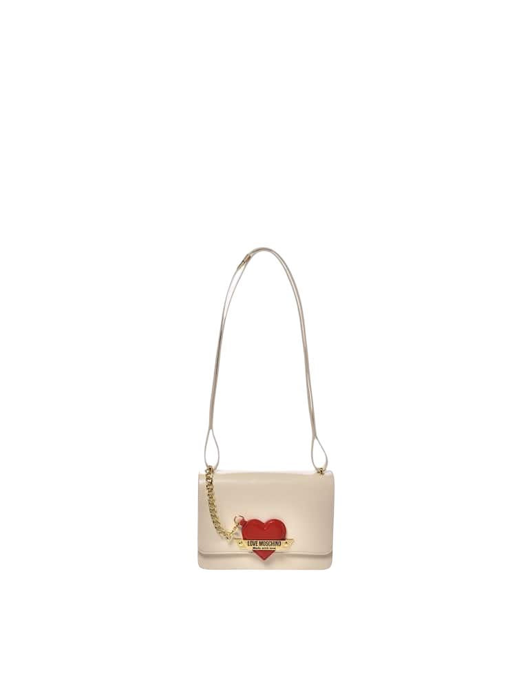 Borsa Love Moschino JC4139 Tracolla nappa cuore ciondolo rosso