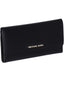 Portafoglio Michael Kors Jet Set Travel LG Trifold Leather Black