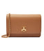 Borsa Elisabetta Franchi Camel BS01A46E2 a tracolla in materiale sintetico con placca logo