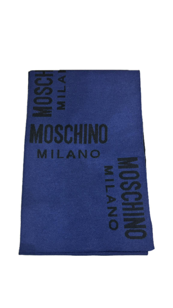 Sciarpa Moschino 50055 M5801 Uomo in lana fantasia logo