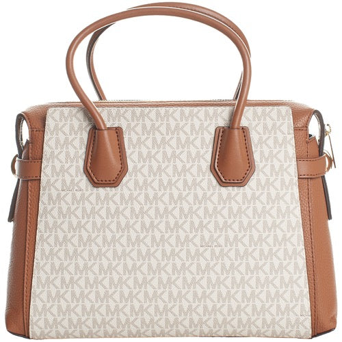 Borsa Michael Kors Mercer MD TZ Belted Stchl vanilla/Brown