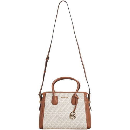 Borsa Michael Kors Mercer MD TZ Belted Stchl vanilla/Brown