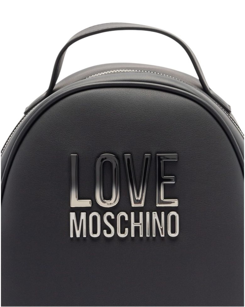 Zaino Love Moschino JC4258 Pu GRS Nero+Galv.Nikel