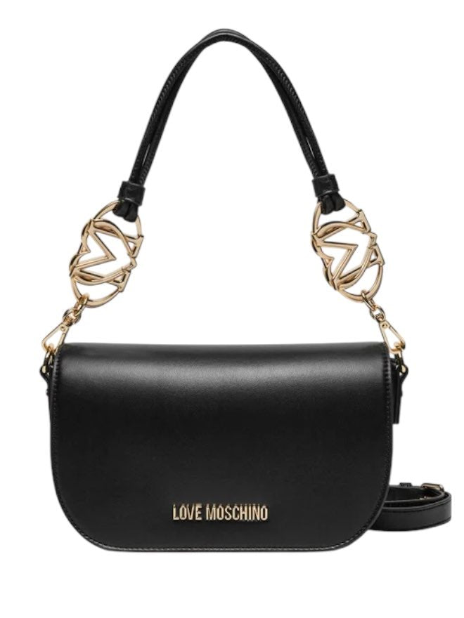 Borsa Love Moschino JC4049 a spalla spazzolata logo ovale