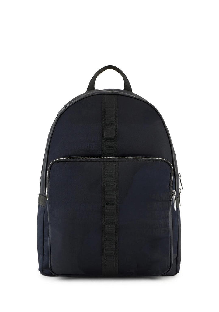 Zaino Armani Exchange 952512 4R834 Backpack logato tessuto blu