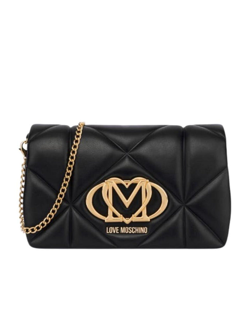 Borsa Love Moschino JC4043 Tracolla Embossed Nera Logo Ovale