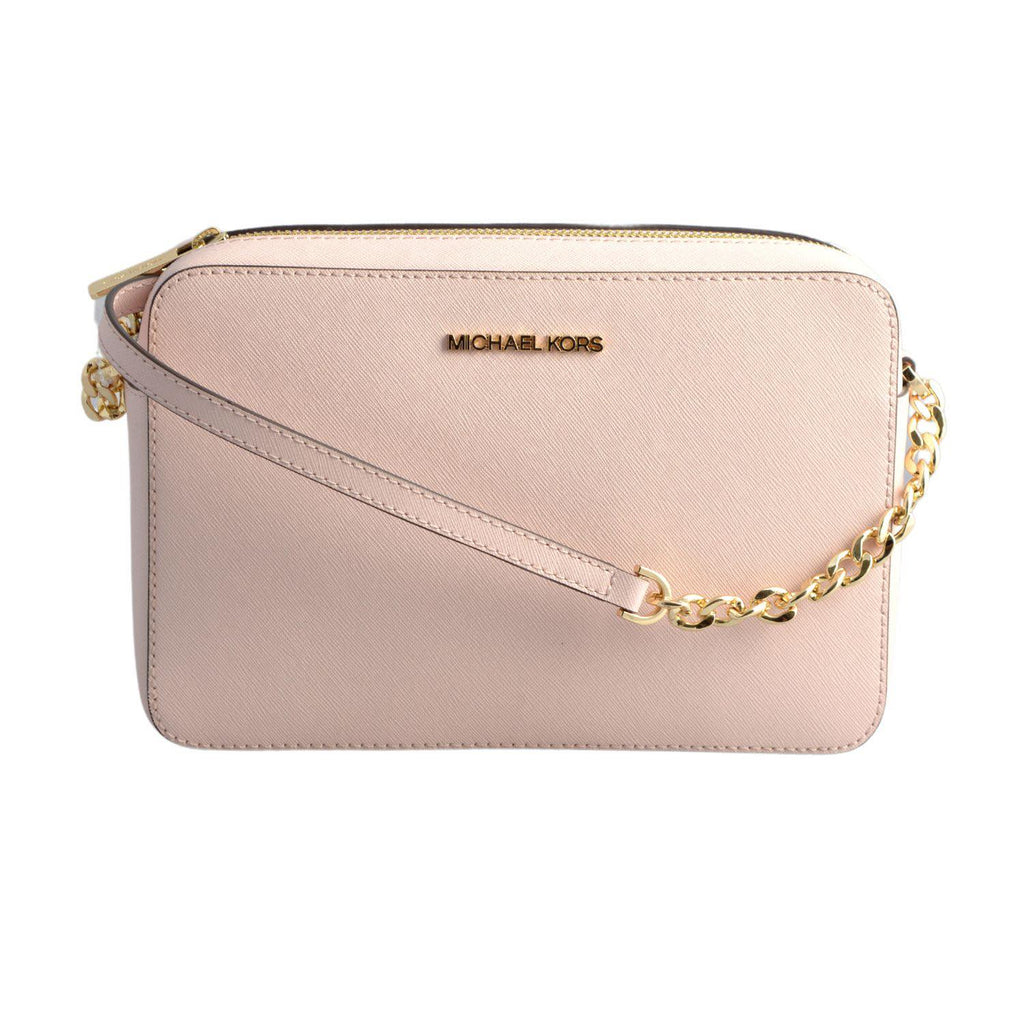 Borsa Michael Kors Jet Set Item Powder Blush LG EW Crossbody Leather Rosa