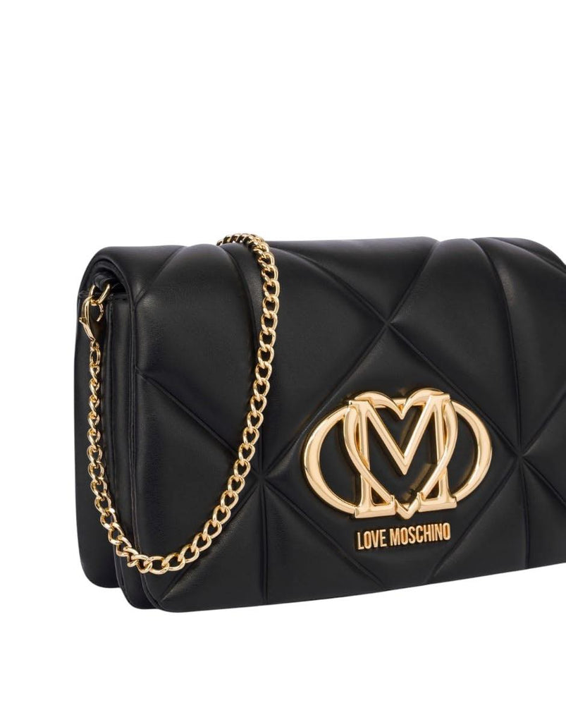 Borsa Love Moschino JC4043 Tracolla Embossed Nera Logo Ovale