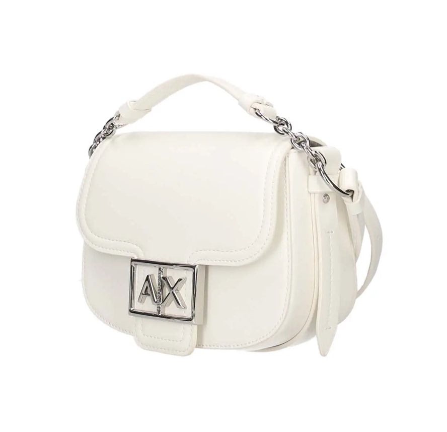 Borsa Armani Exchange XW000401 Saddle Bag Bianca