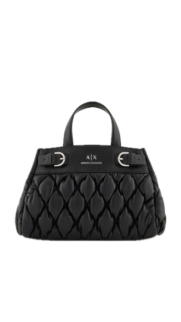 Borsa Armani Exchange 949136 4F705 Tote Bag Medium Piumino Black