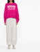 Felpa Moschino Jeans K2J1714 donna fuxia logo bianco