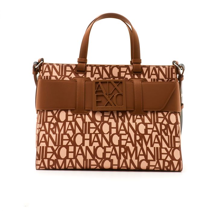 Borsa Armani Exchange art 942689 3F742 Big Tote Logata B/Color