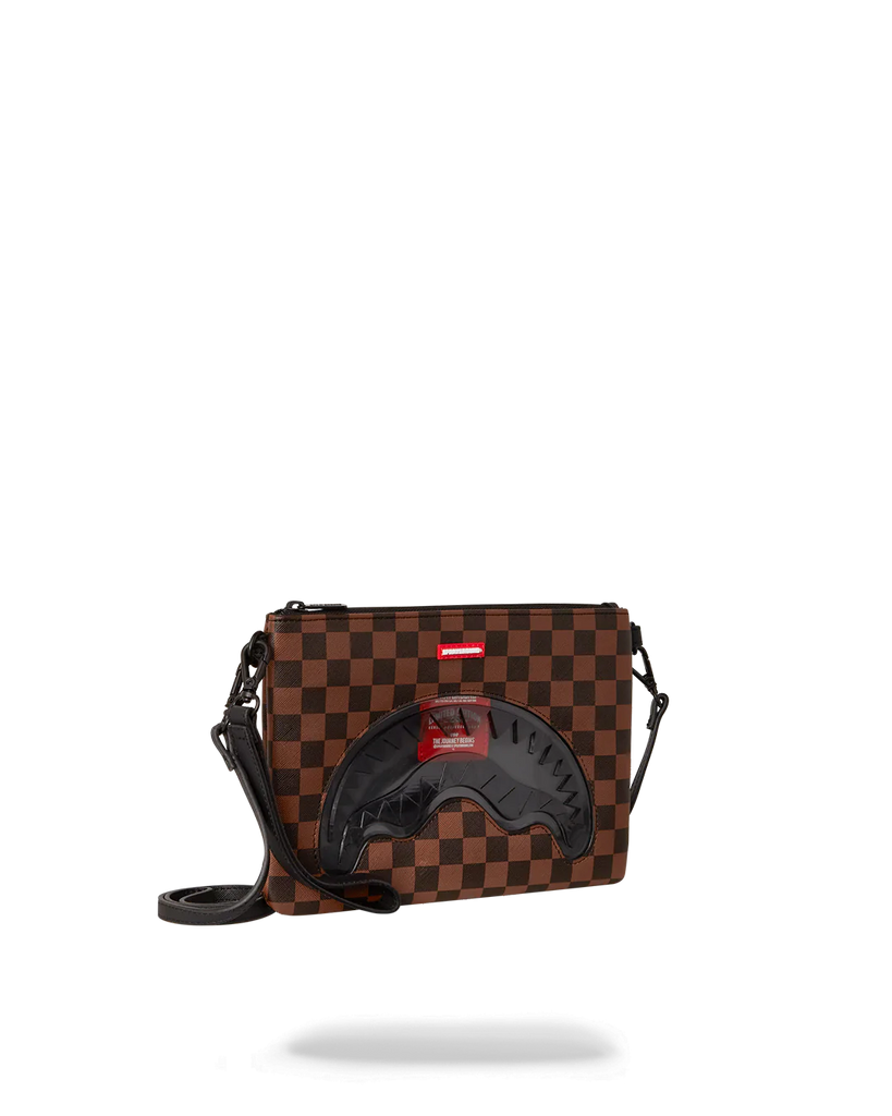 Pochette Sprayground Sharks In Paris Clear For Takeoff Crossover Clutch Whit Strap