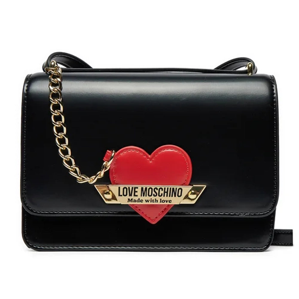 Borsa Love Moschino JC4139 Tracolla nappa cuore ciondolo rosso