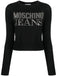 Maglione Moschino jeans K1A0908 lana logo swarovsky