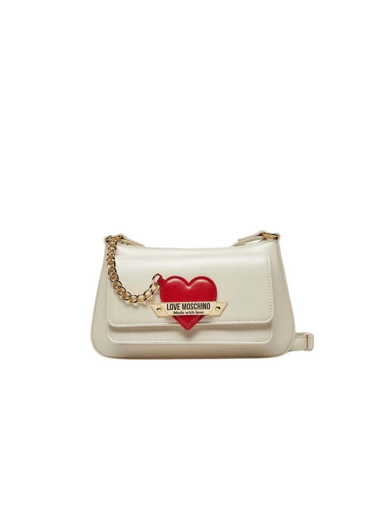 Borsa Love Moschino JC4140 a spalla in nappa cuore ciondolo rosso