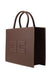 Borsa Elisabetta Franchi BS09A51E2 Tote media con impunture a contrasto