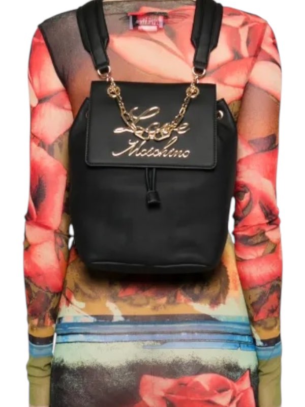 Zaino Love Moschino JC4317 Pu GRS Nero+Chain