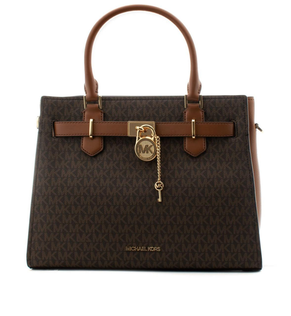 Borsa Michael Kors Hamilton MD Satchel Brown